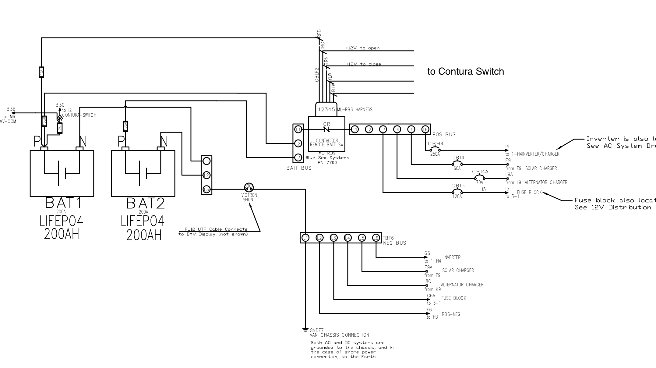 Electrical Schematics for Campervan Systems