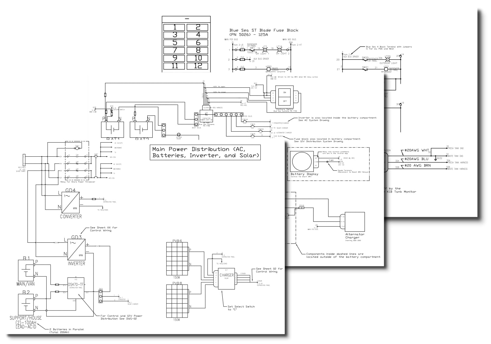 Electrical Schematics for Campervan Systems